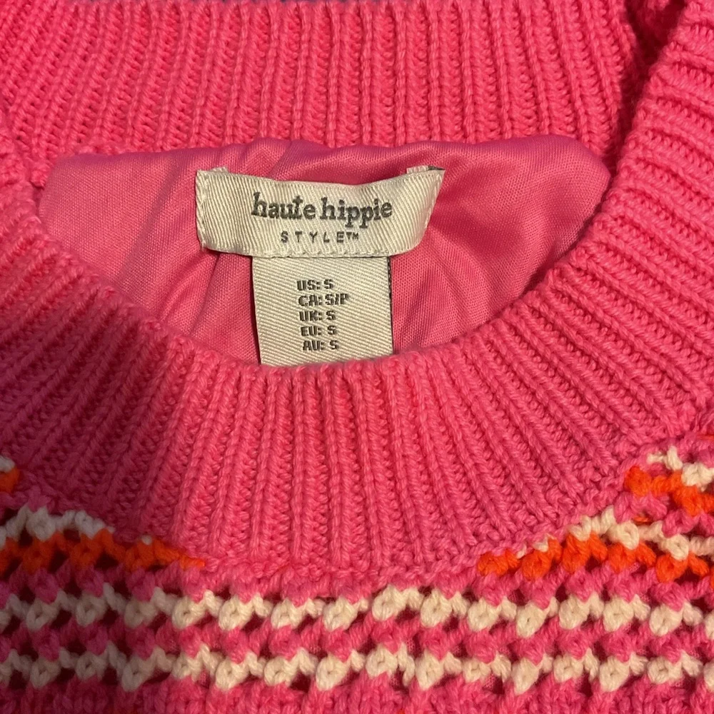 NWT Haute Hippie Knit Two Piece Dress in Pink and Orange - Picture 10 of 10